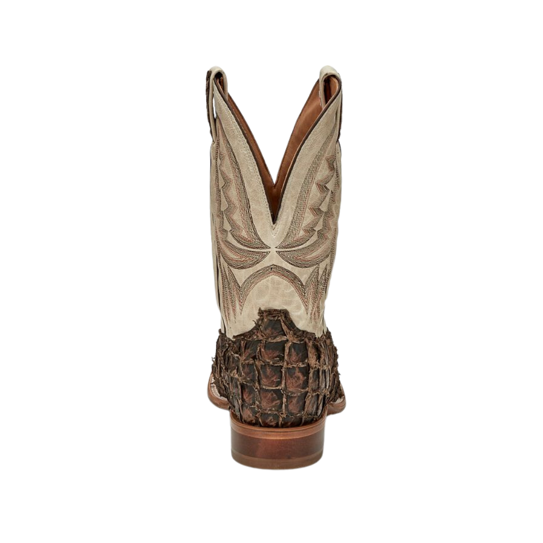 Tony Lama Men's Hatfield Pirarucu Brown Boots