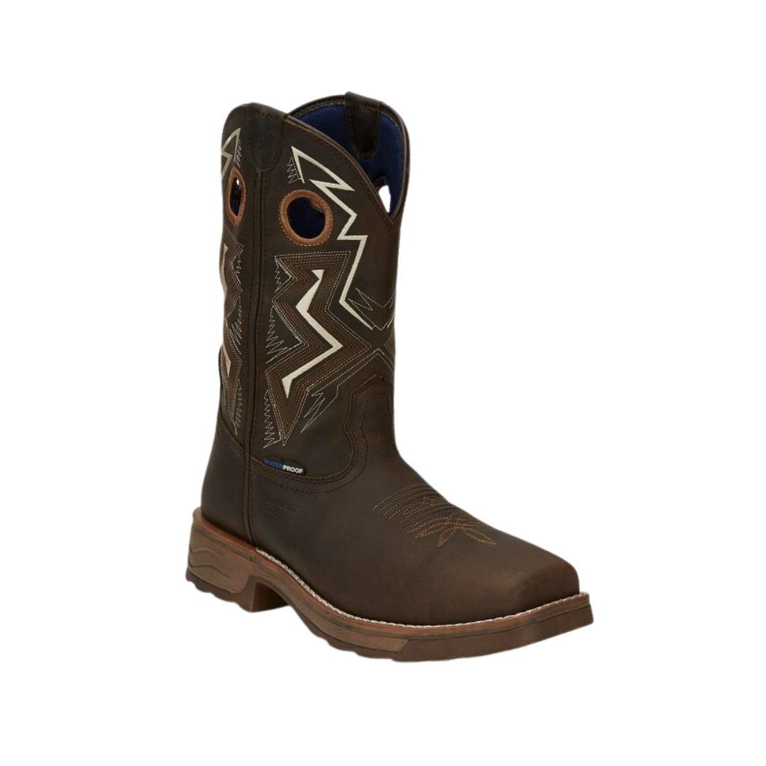 Tony Lama Men's Force Wide Work Brown Boots - Main Image