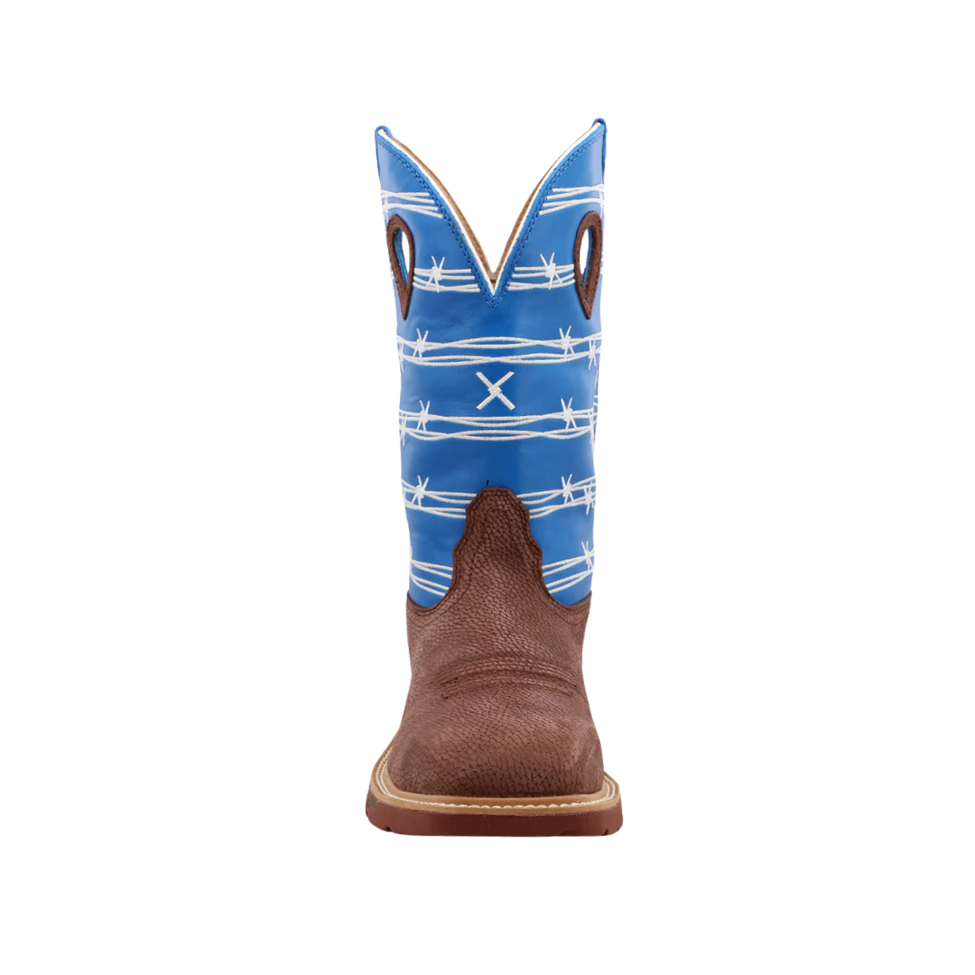 Twisted X Men's Alloy Toe Western Work Brown Boots