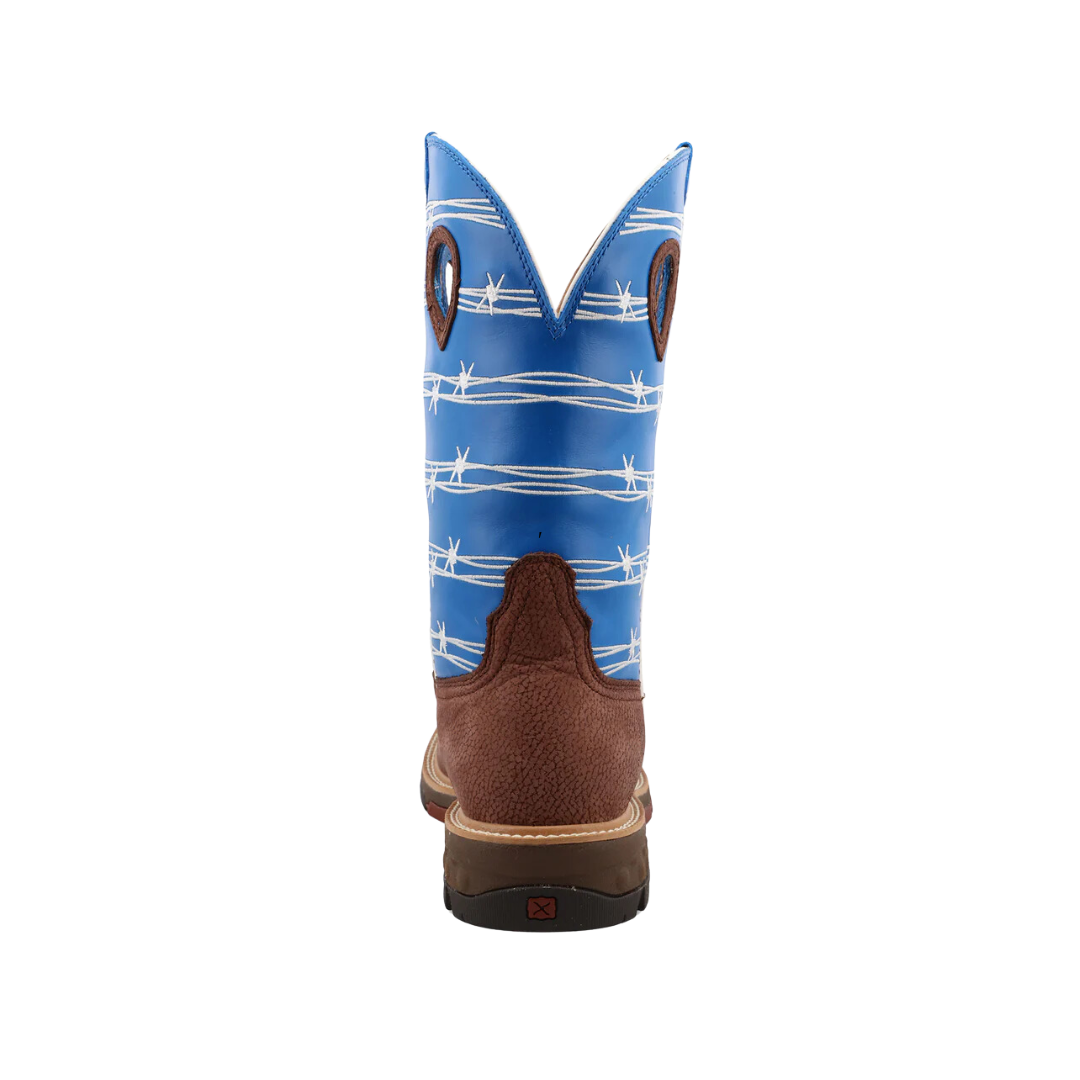 Twisted X Men's Alloy Toe Western Work Brown Boots