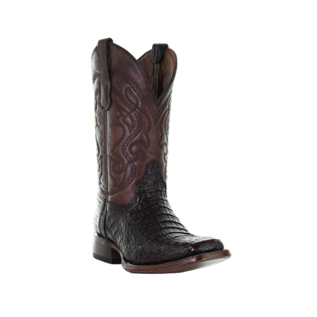 Corral Men's Caiman Embroidery Cowboy Boots