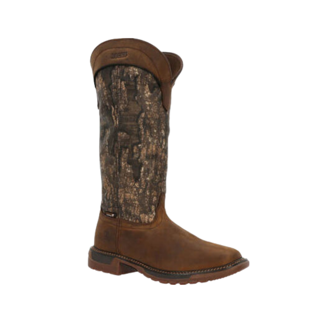Rocky Boot Men's Snakeproof Waterproof Back Zip Boot Western Style