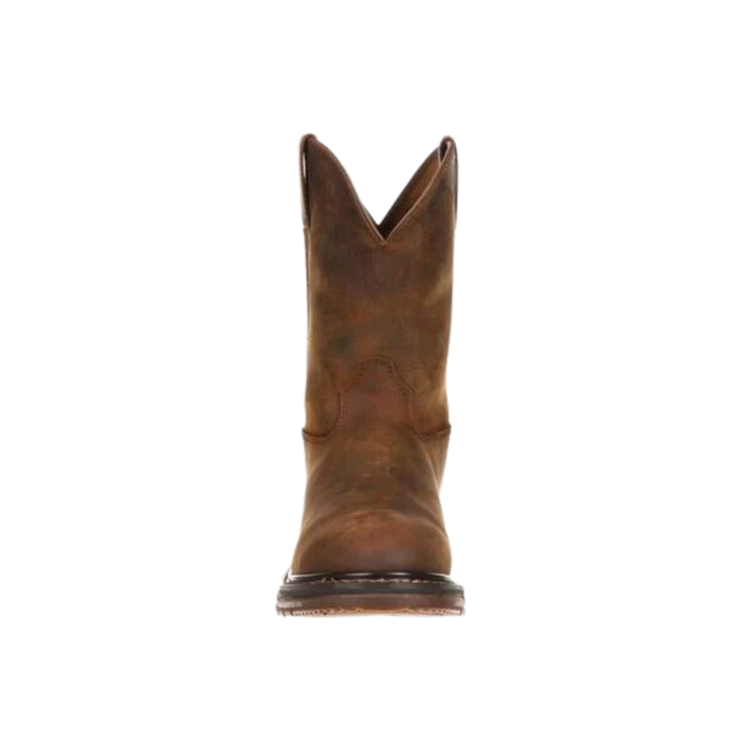 Rocky Boot Men's Original Ride Roper Western Trail Brown Boot