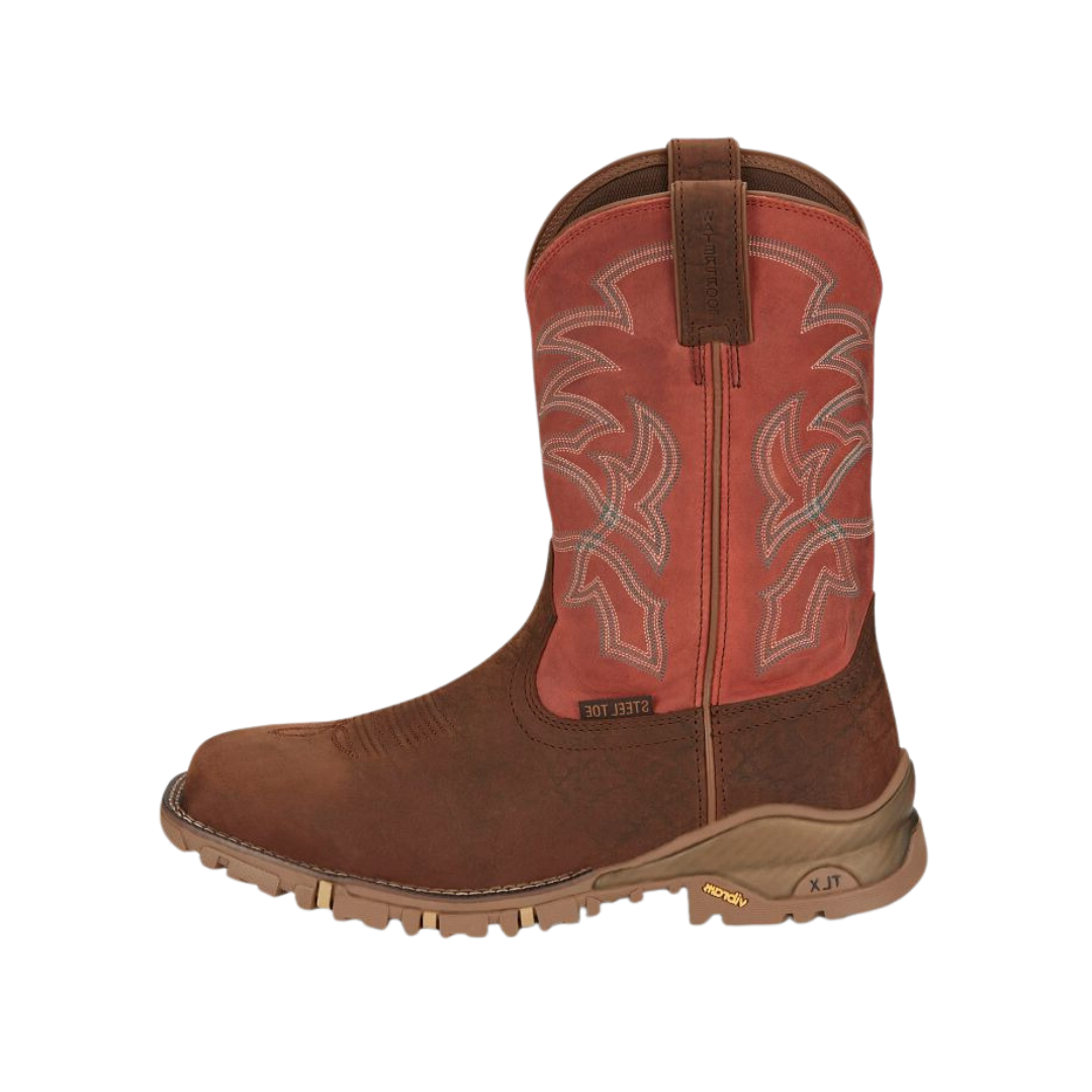 Tony Lama Men's Chestnut Roustabout Work Brown Boots
