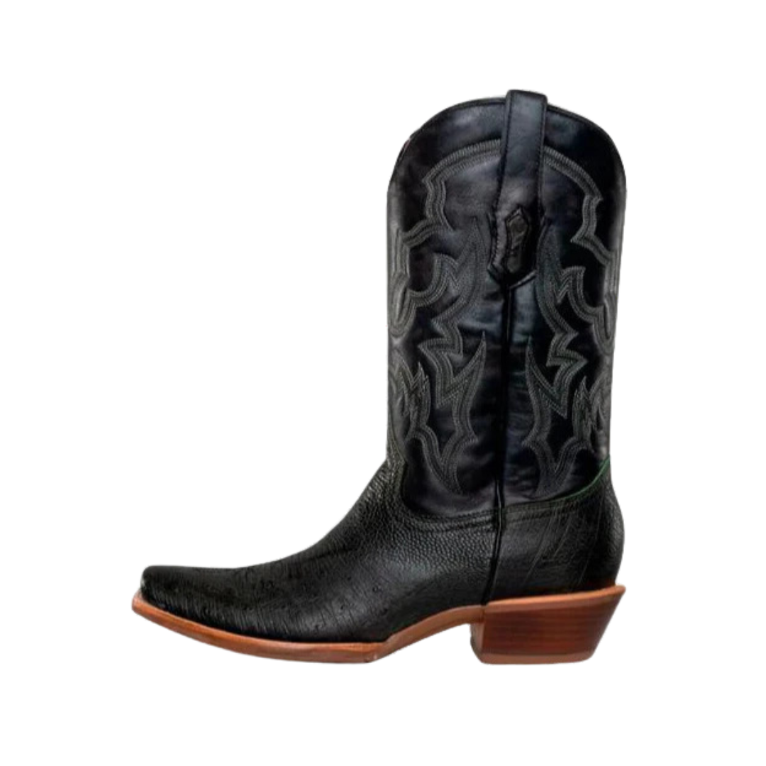 Corral Men's Smooth Ostrich Black Boots