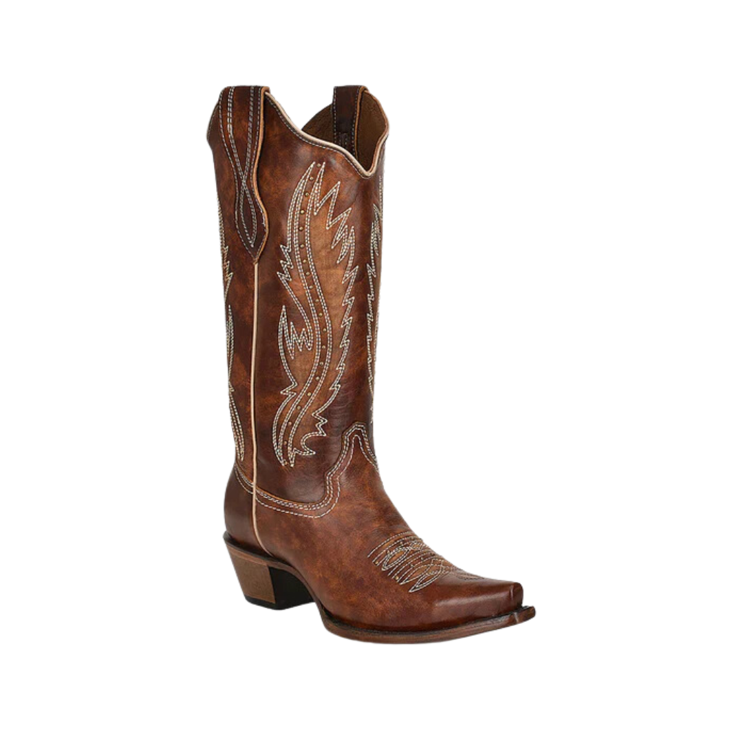 Corral Women's Circle G Studs Tan Brown Boots