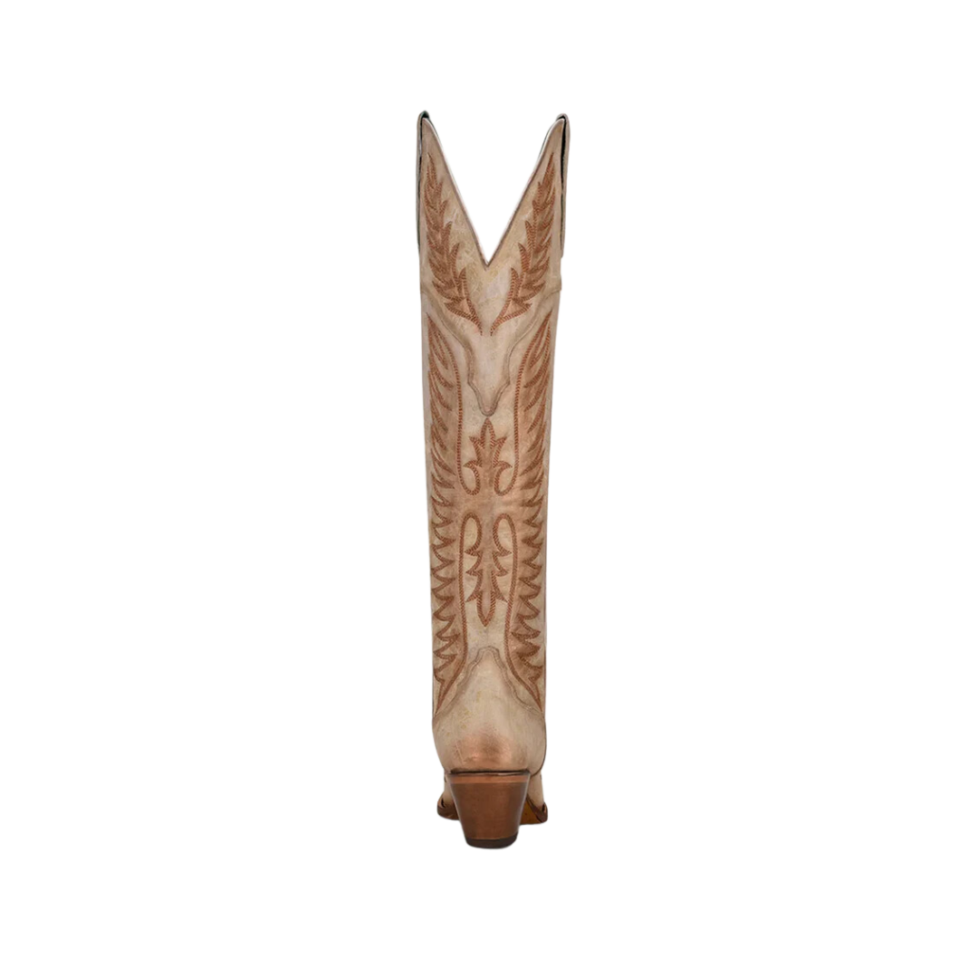 Corral Women's Sleek Bone Colored Tall Top Bone Boots