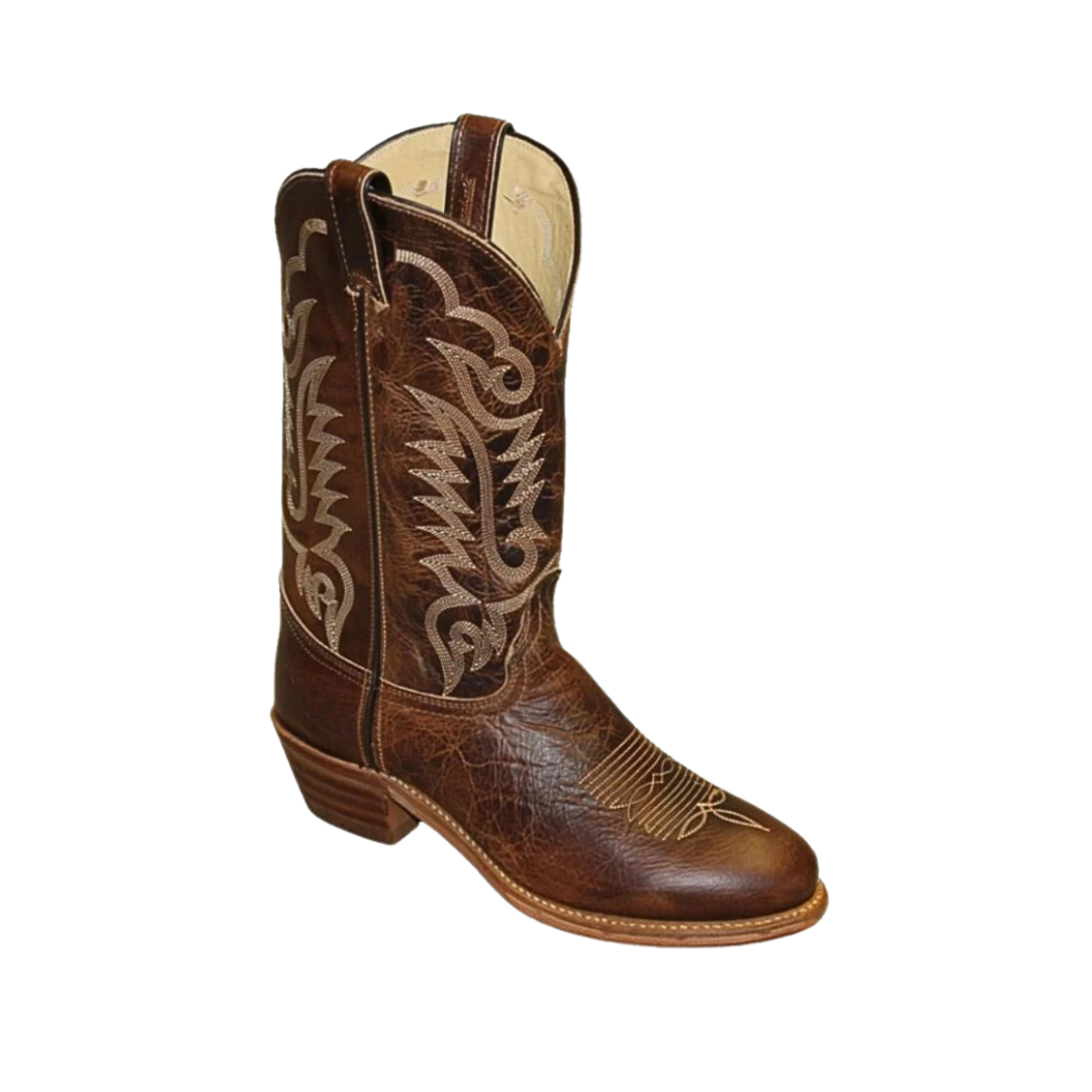 Abilene Men's 12 Round Toe Western Brown Boots