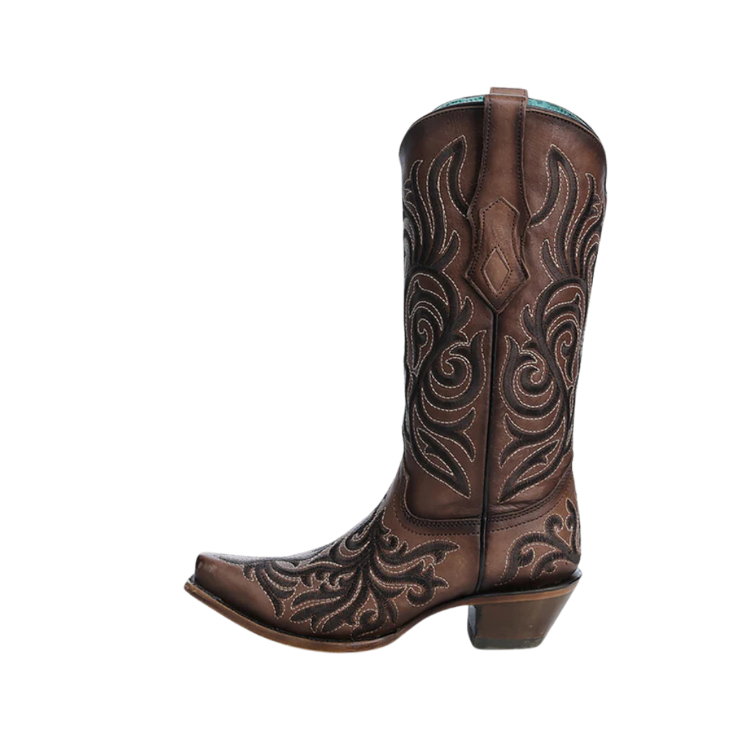 Corral Women's Embroidery Snip Brown Boots