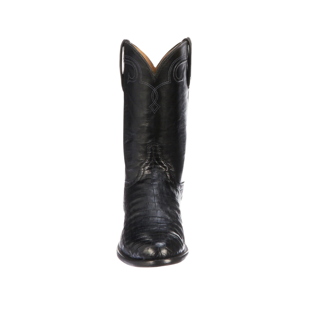 Lucchese Men's Gerard Caiman Black Boots