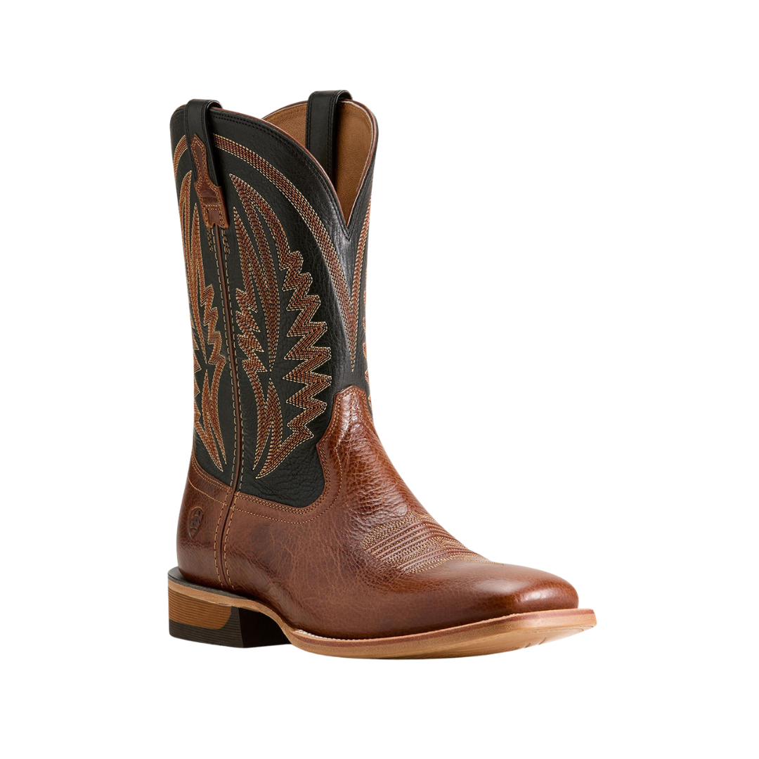 Ariat Men's Sidestrike Wide Square Toe Cowboy Brown Boots