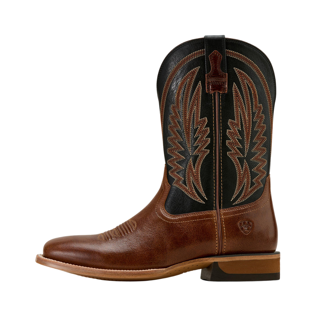 Ariat Men's Sidestrike Wide Square Toe Cowboy Brown Boots