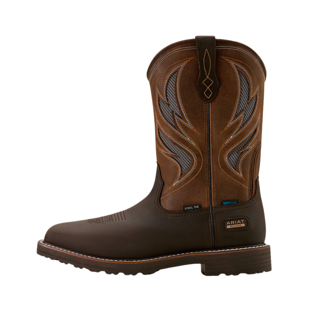 Ariat Men's Activator VentTEK Waterproof Wide Square Toe Steel Toe Work Boot