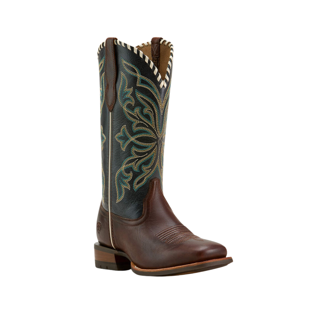 Ariat Men's Showdown Western Expresso Textured Blue Boots