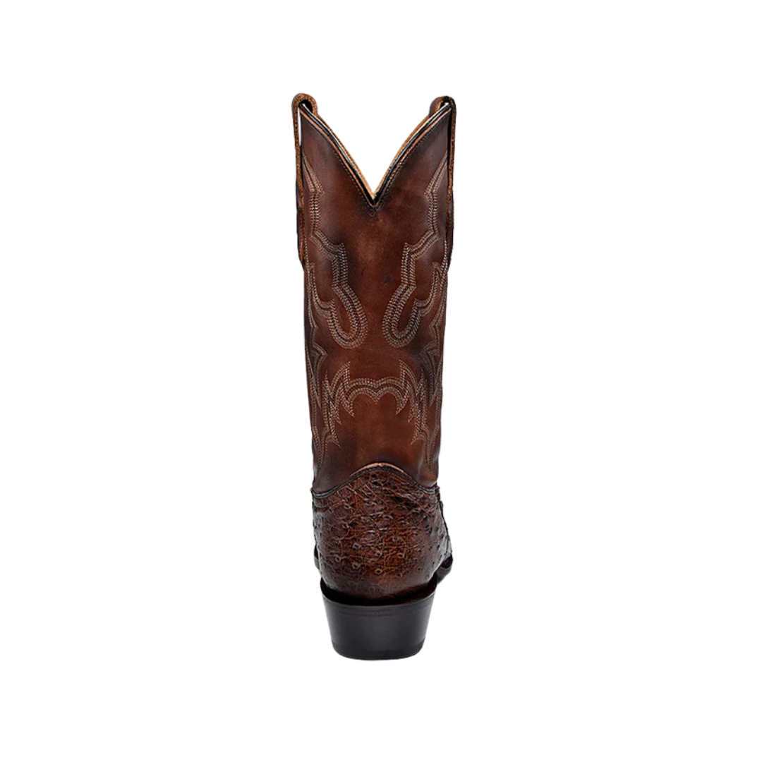 Corral Men's Embroidery Ostrich Narrow Brown Boots