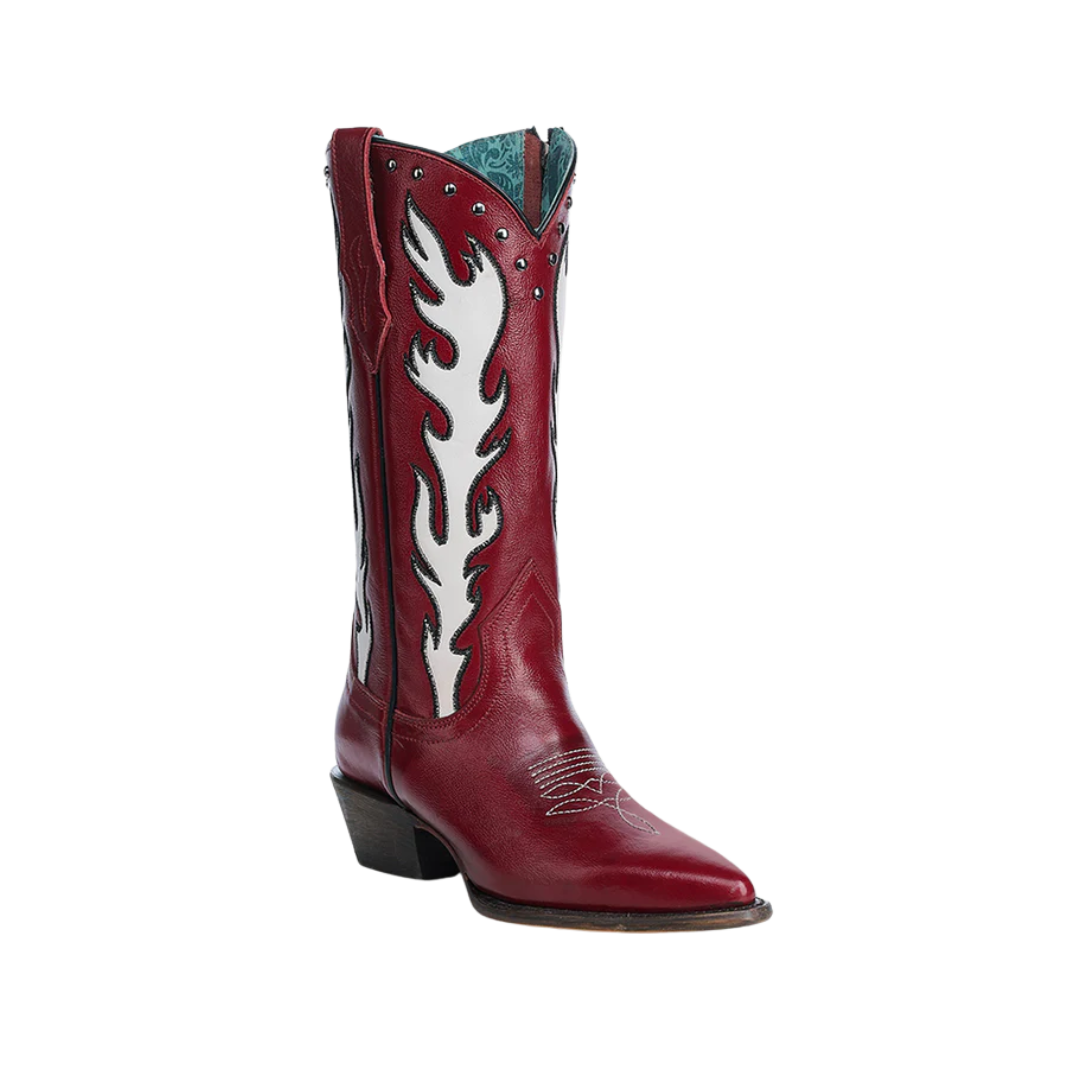 Corral Women's Embroidery Leather Red Boots
