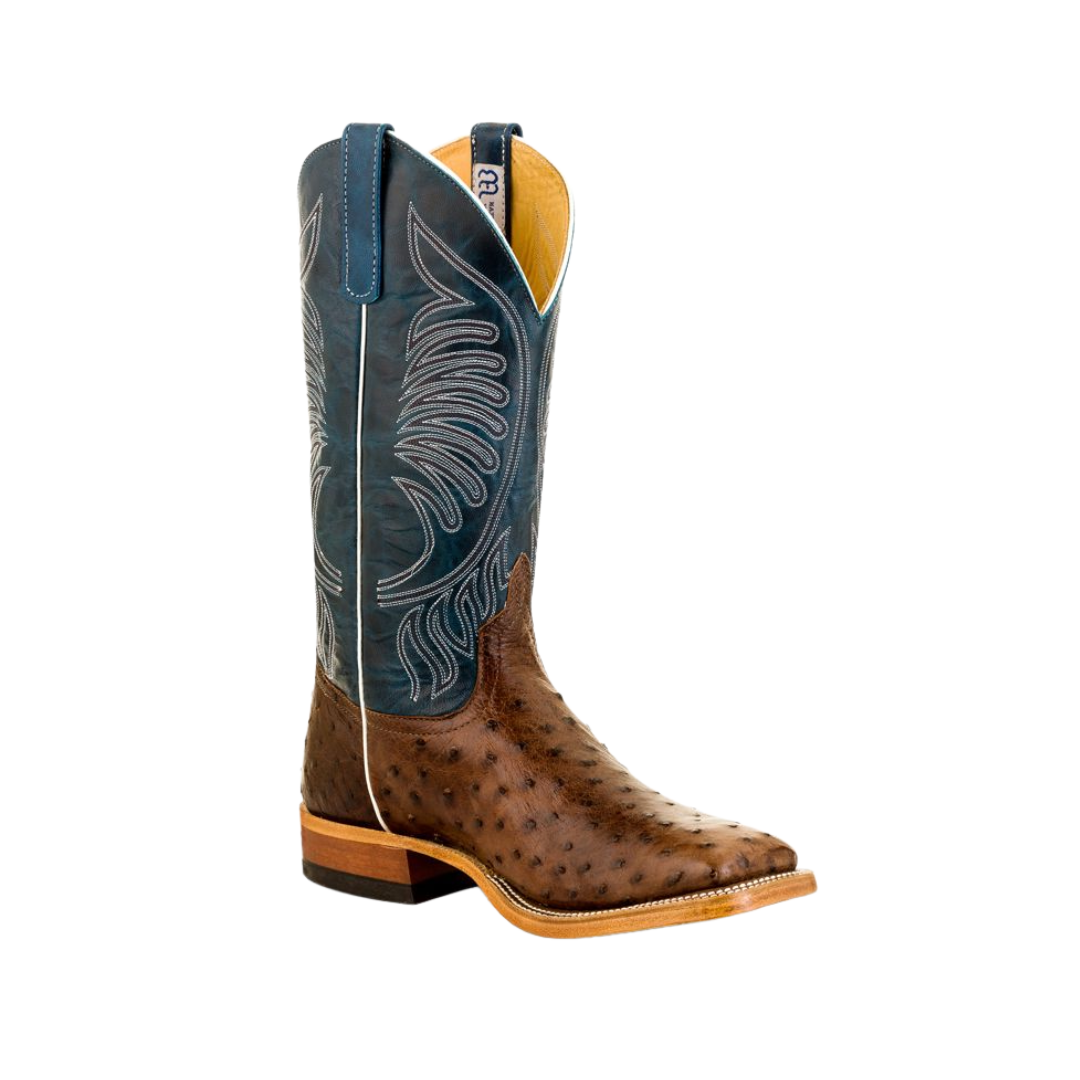 Cuadra Men's Kango Tobac Full Quill Ostrich Brown Boots