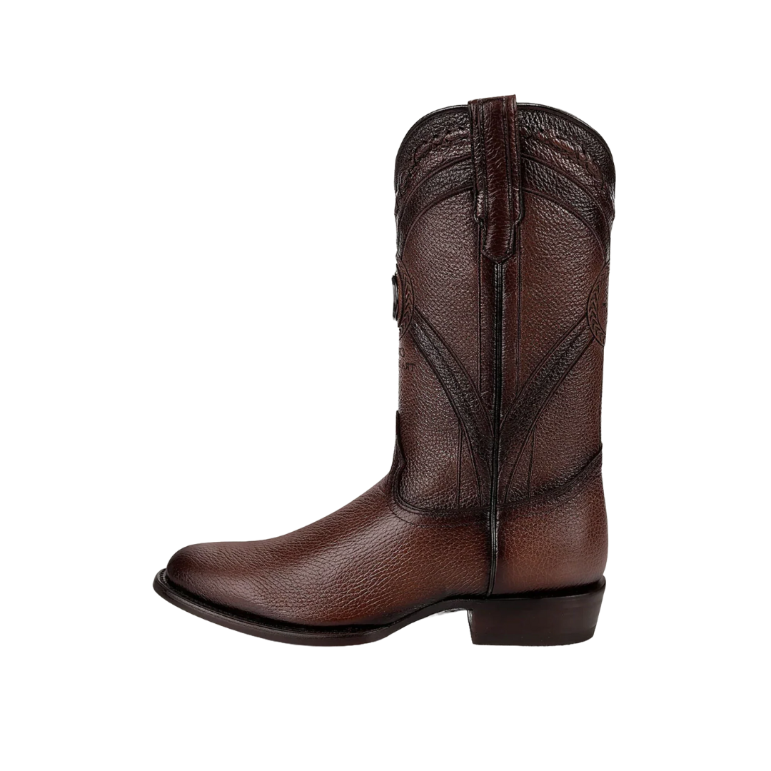 Cuadra Men's Deer Leather Honey Western Brown Boots