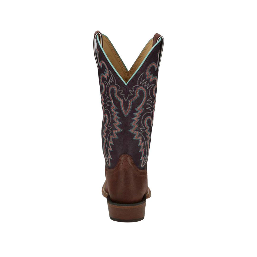Justin Women's Tall Western Square Dark Brown Boots