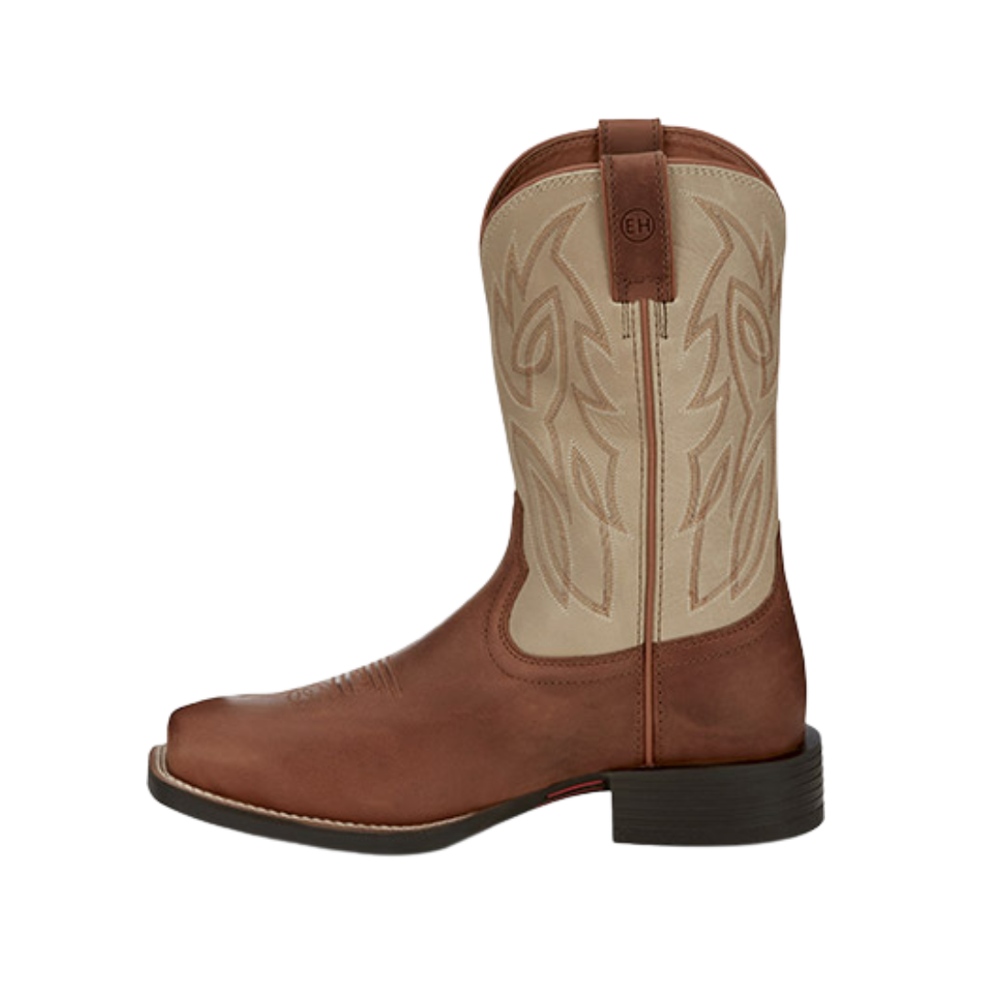 Justin Men's Steel Toe Work Bone Whisky Brown Boots