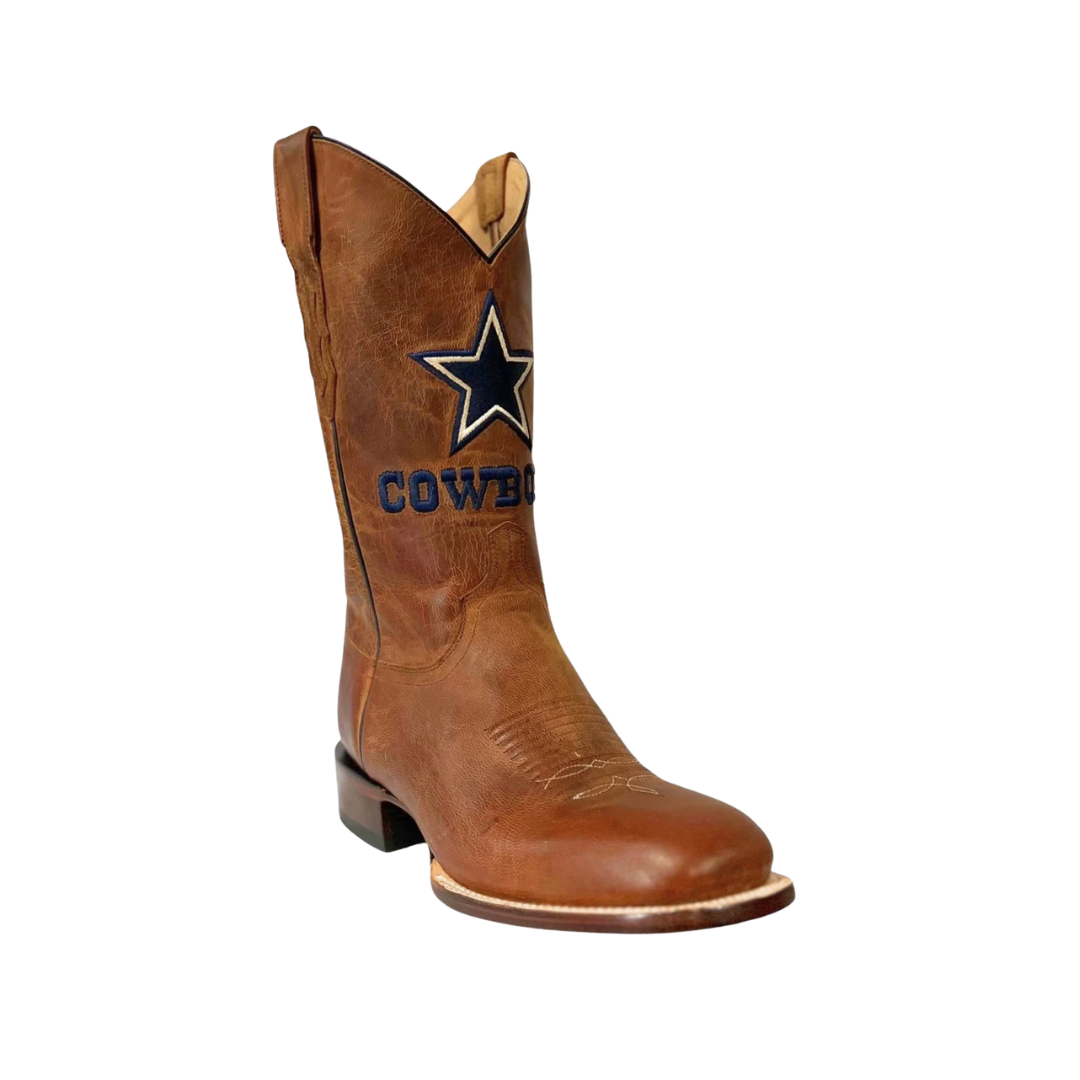 Lucchese Men's Dallas Cowboys Brown Boots