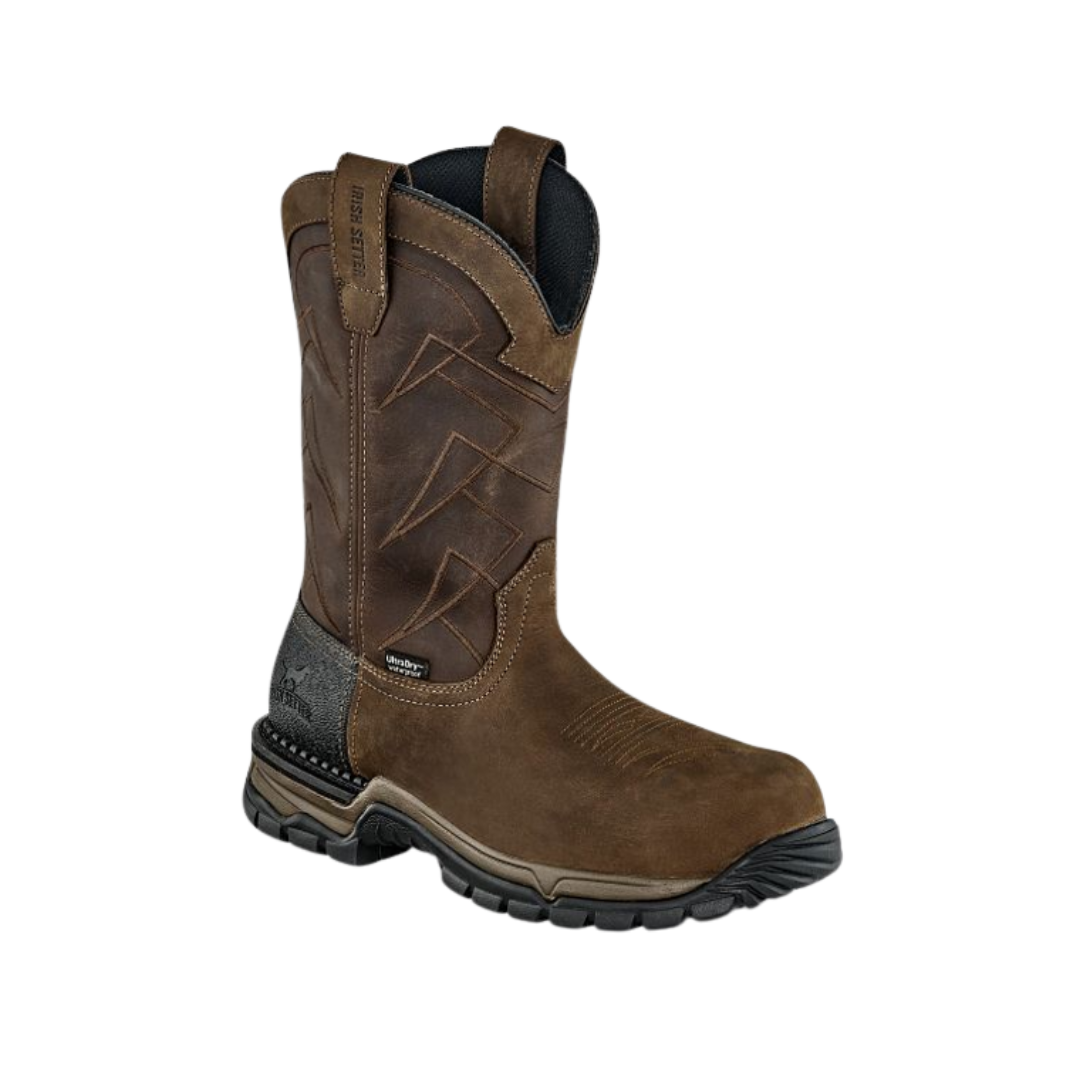 Red Wing Men's Two Harbors Waterproof Leather Brown Boots