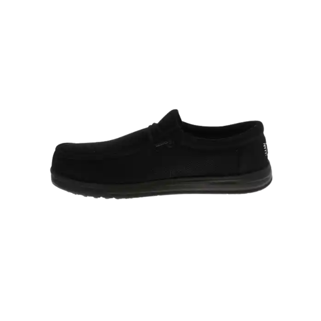 Hey Dude Men's Wally Carbon Work Black Shoes