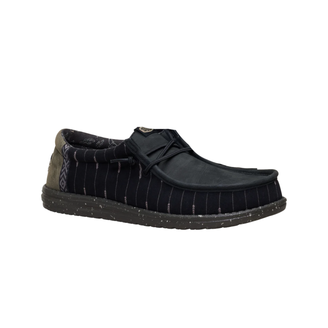 Hey Dude Men's Wally Western Black Shoes