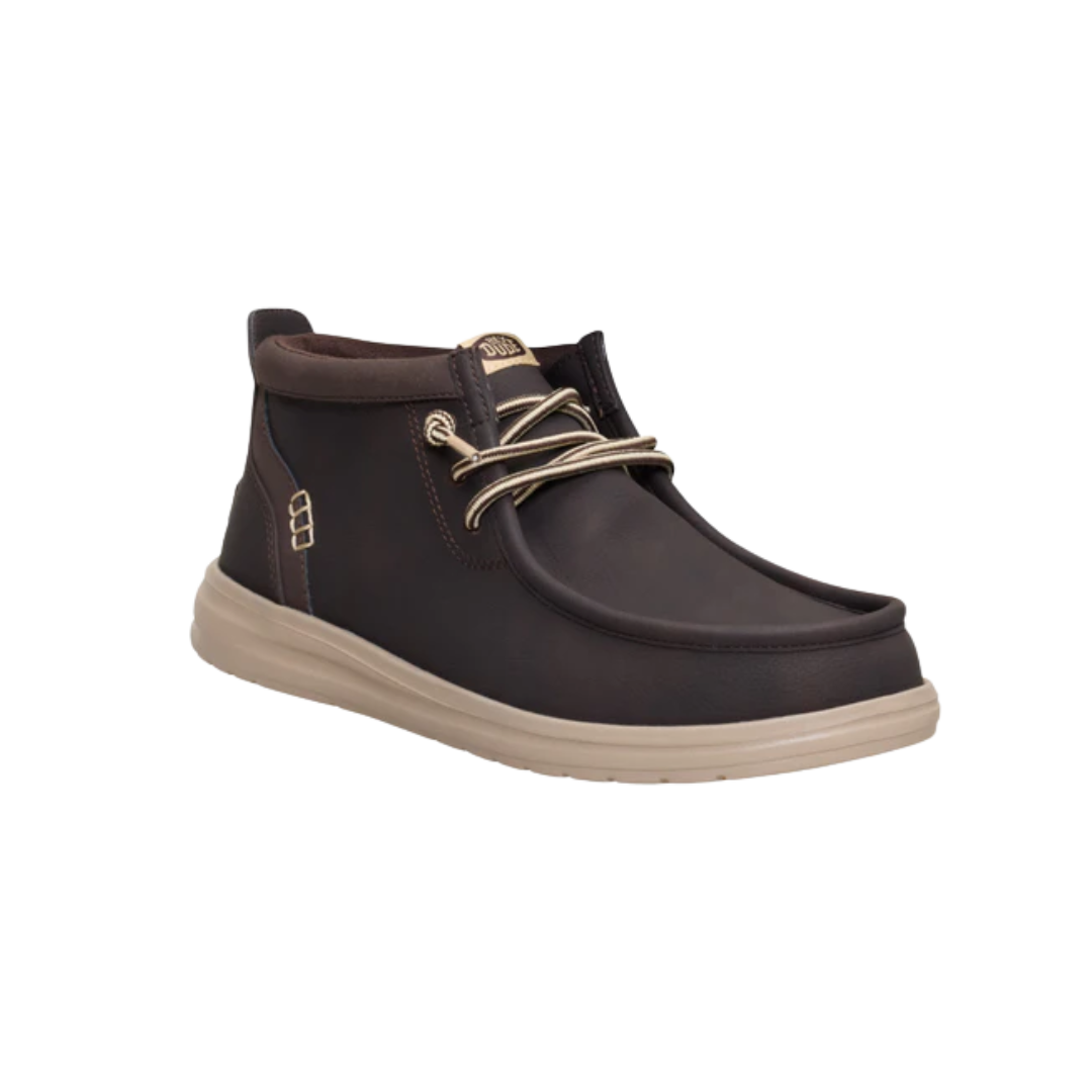 Hey Dude Men's Wally Mid Gripr Mole Brown Shoes