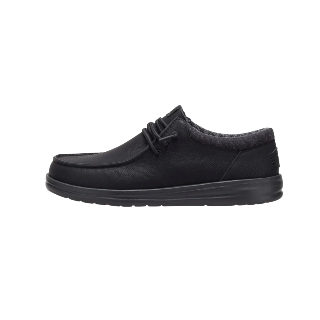 Hey Dude Men's Wally Paul Classic Black Shoes