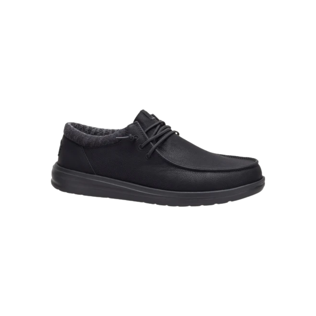 Hey Dude Men's Wally Paul Classic Black Shoes