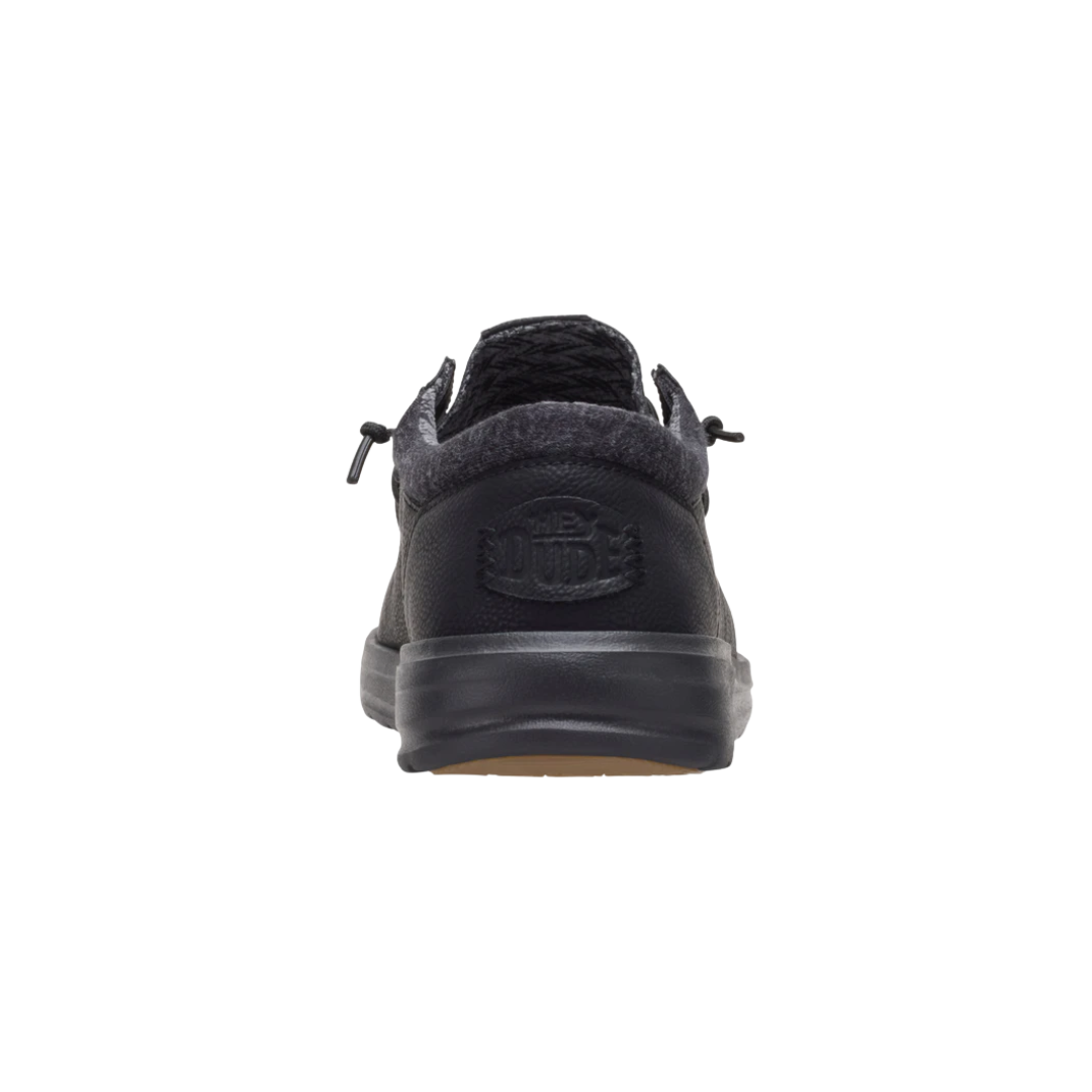 Hey Dude Men's Wally Paul Classic Black Shoes