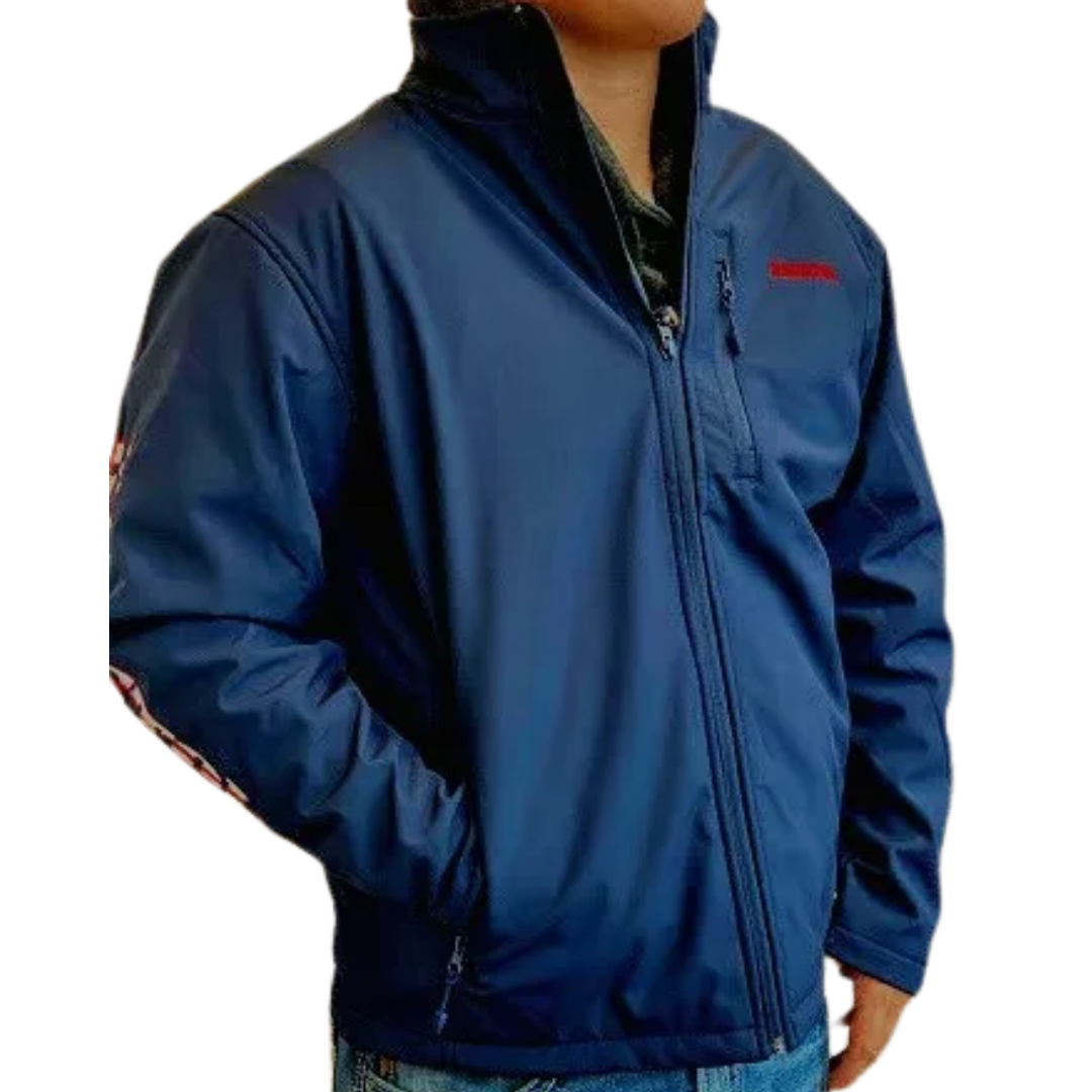 Resistol Men's Usa Softshell Blue Jacket