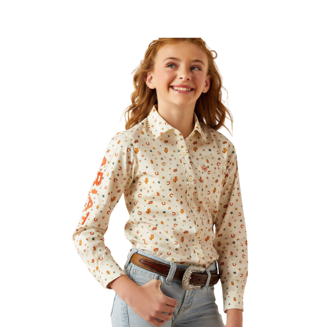 Ariat Youth Girl´s Team Kirby Sienna Allover Print Shirt