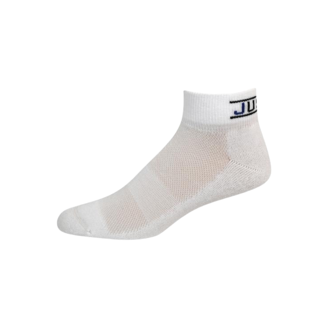 Justin Men's Low Cut White Sock