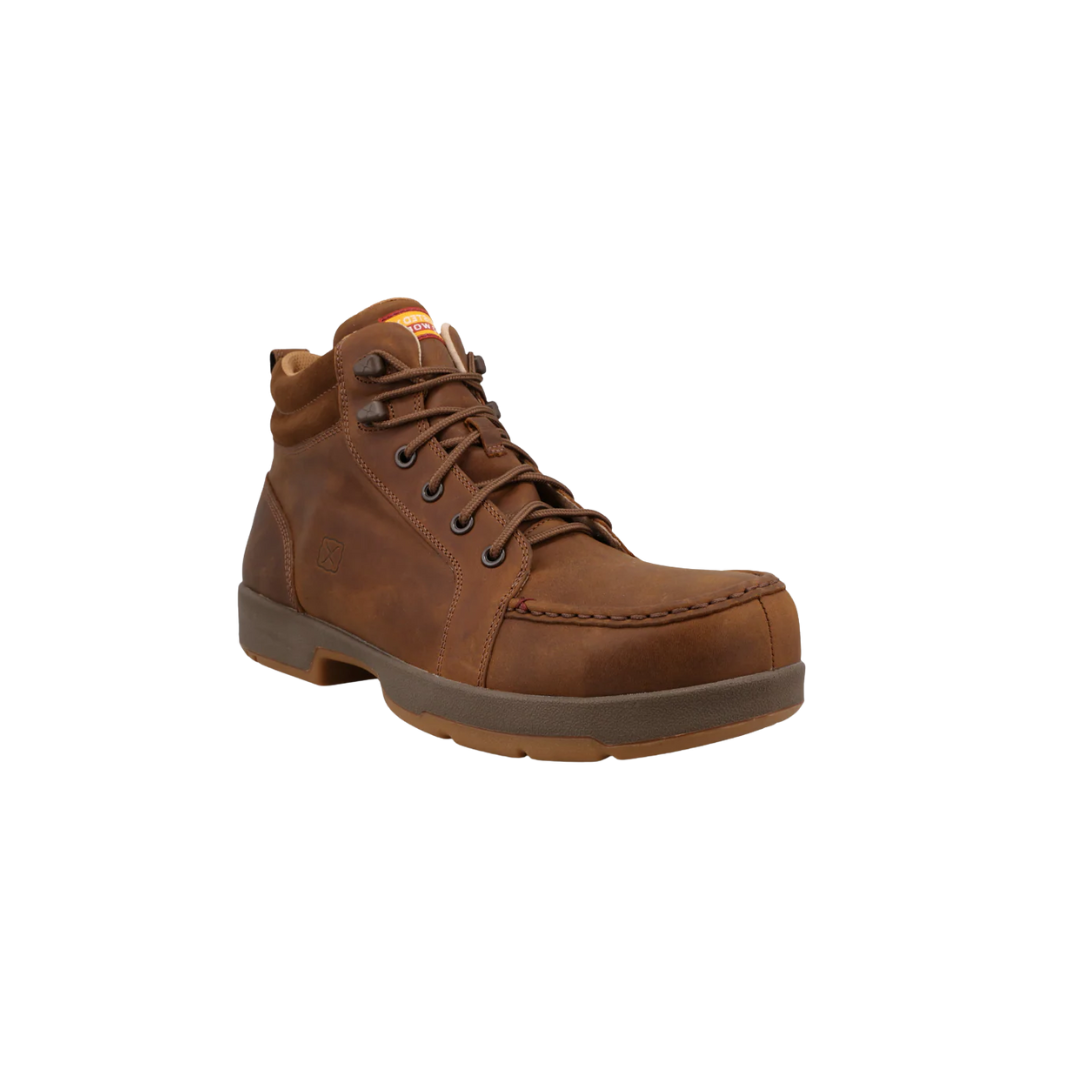 Twisted X Men's 6 Work Safety Tobacco Brown Boots