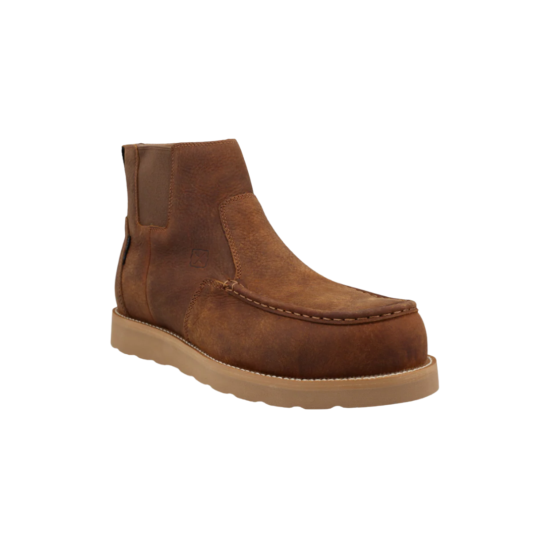 Twisted X Men's 6 Work Chelsea Wedge Rawhide Boots