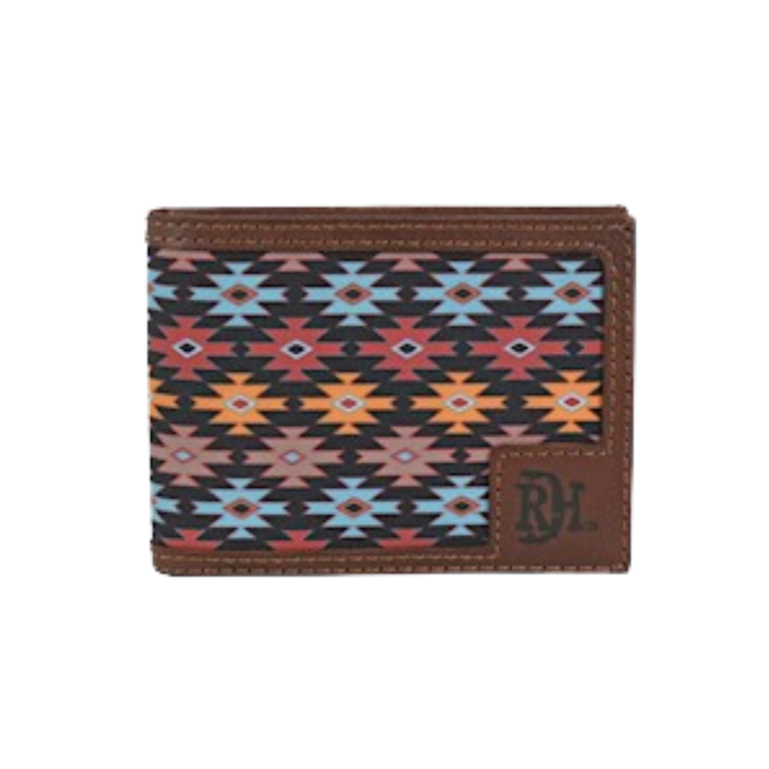 Red Dirt Men's Bifold Southwest Brown Wallet