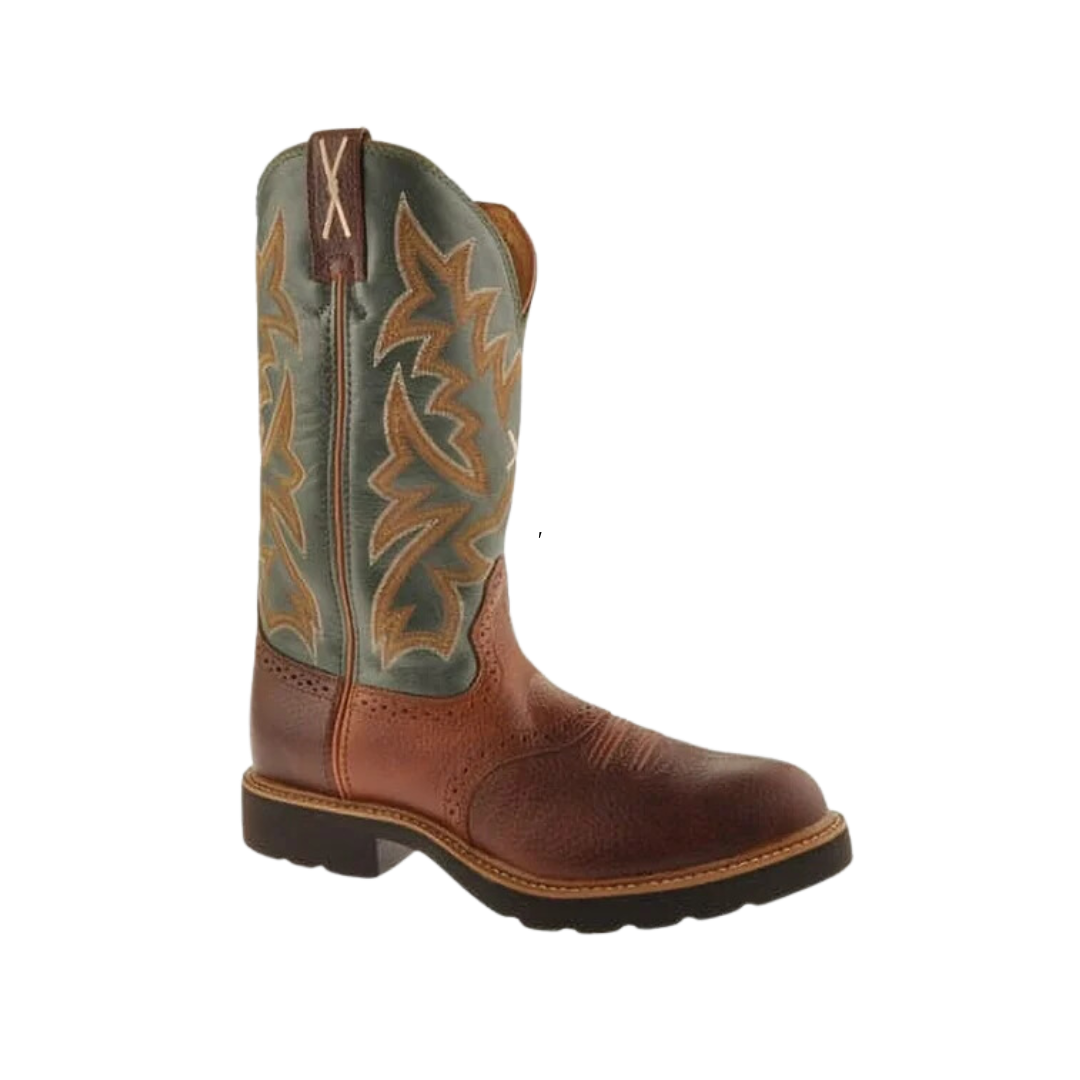 Twisted X Men's Cowboy Work Light Brown Boots