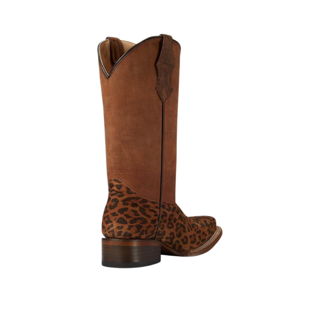 Corral Youth Unisex Leopard Foot Shaft Saddle Brown Boots