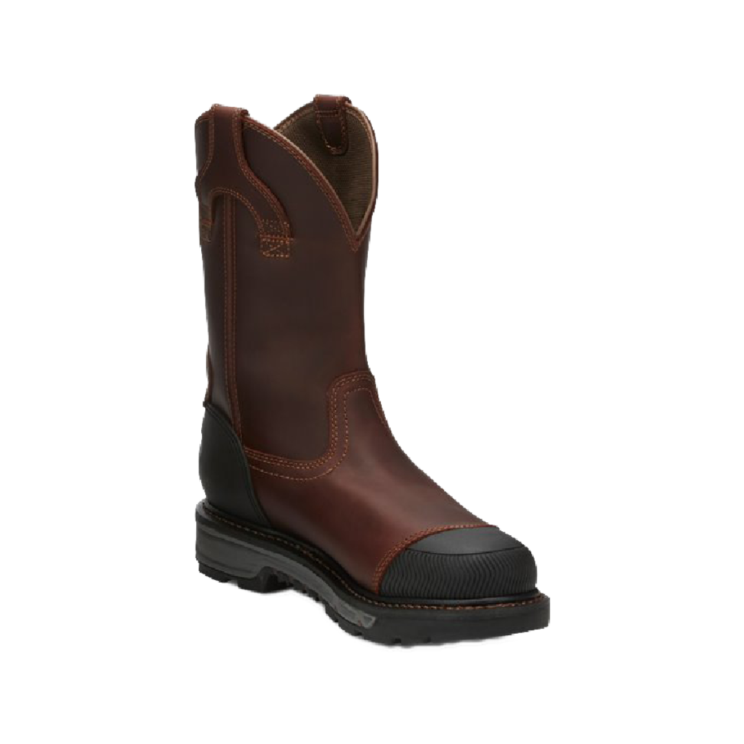 Justin Men's Warhawk Nano Toe Work Brown Boots