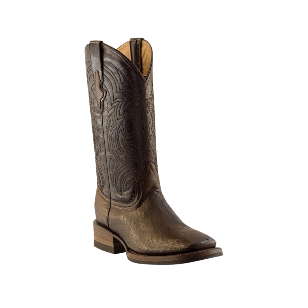 Pecos Bill Women's Smooth Ostrich Brown Boots