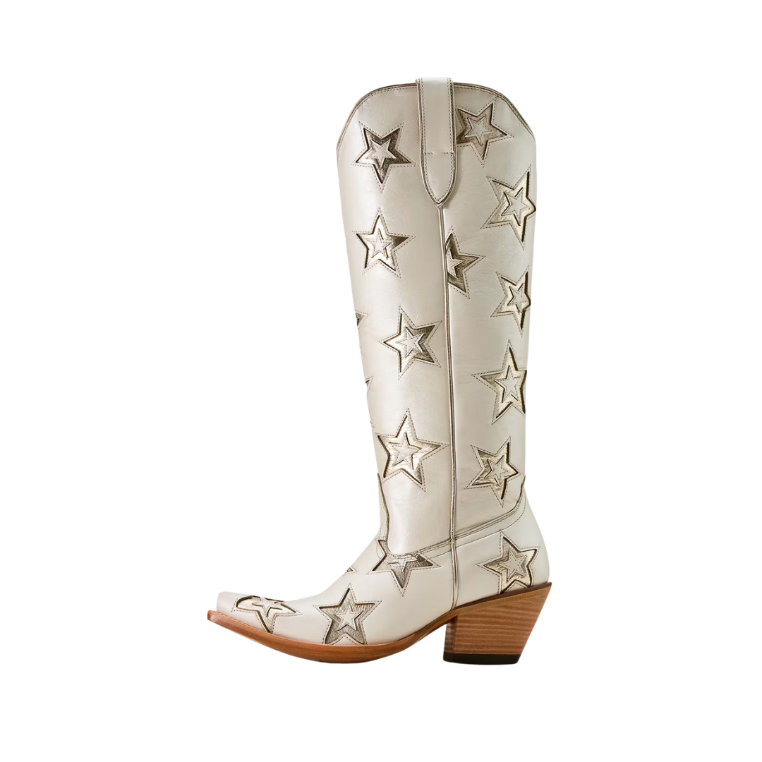 Ariat Women's Casanova Star Western Pearl Ivory Boots