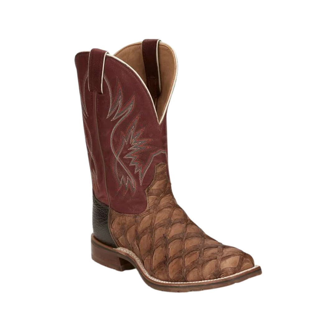 Tony Lama Men's Prescott Piraruco Brown Boots