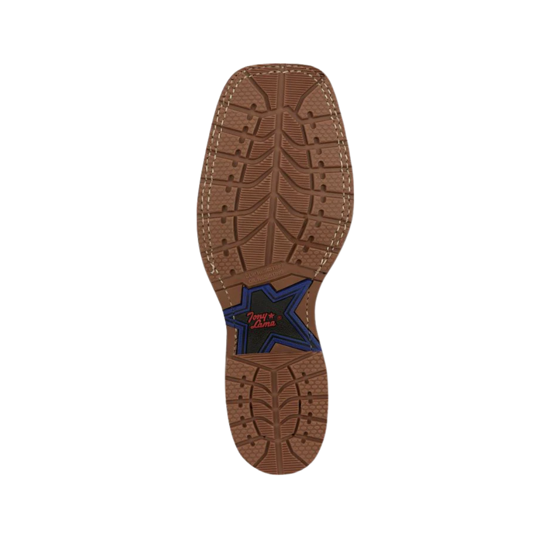 Tony Lama Men's Prescott Piraruco Brown Boots