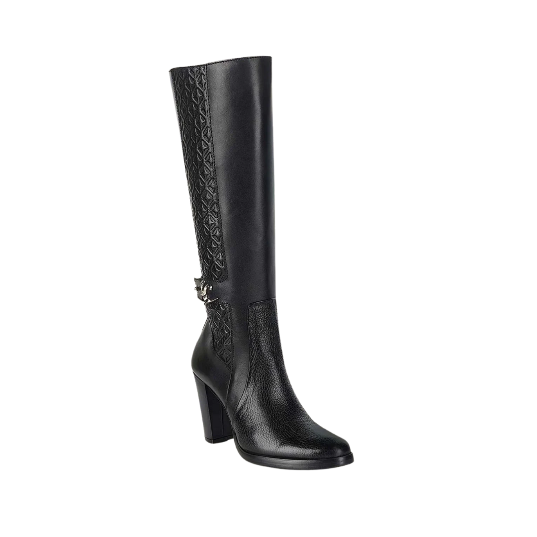 Cuadra Women's Deer Zipper Round Toe Black Boots