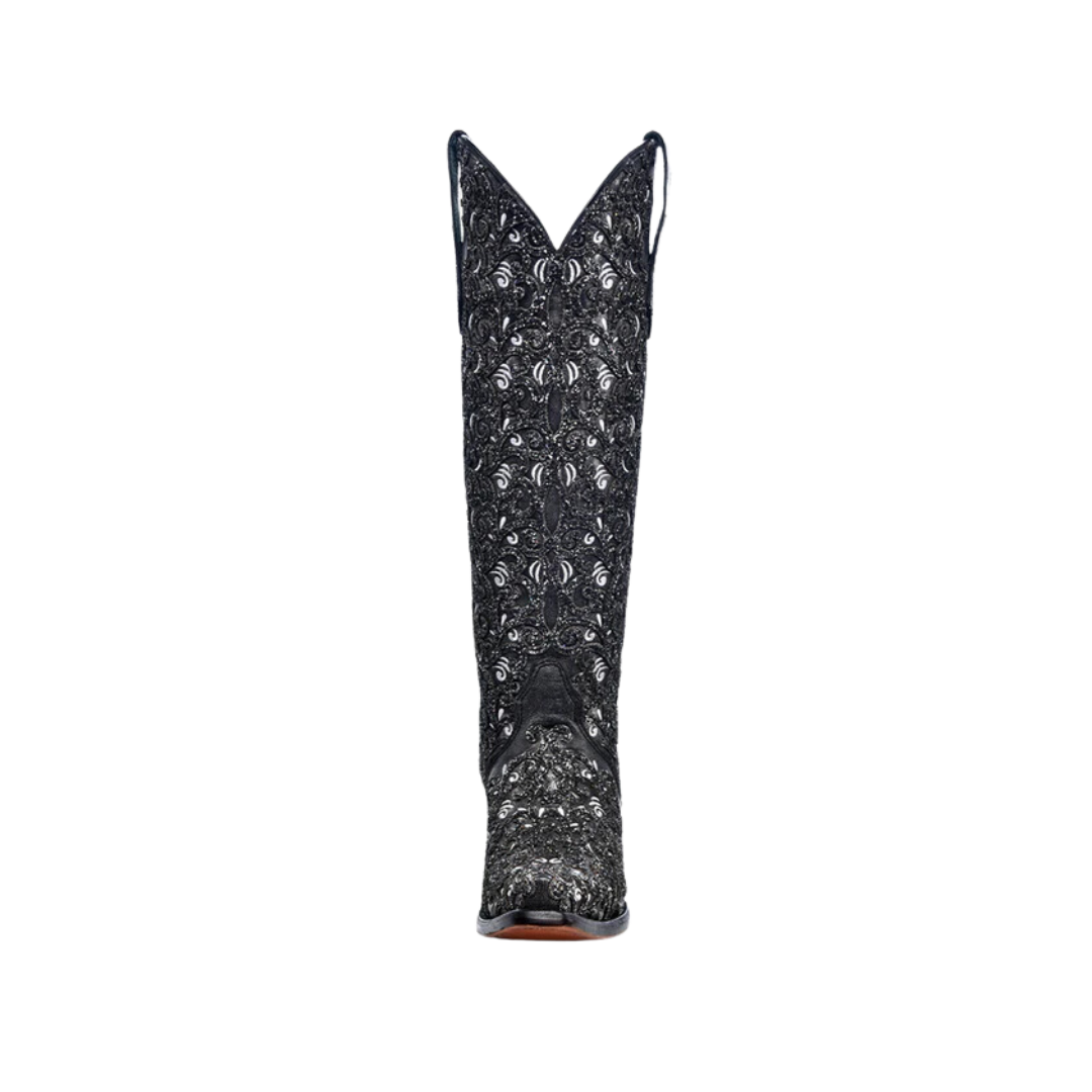 Corral Women's Glitter Overlay Triad Black Boots