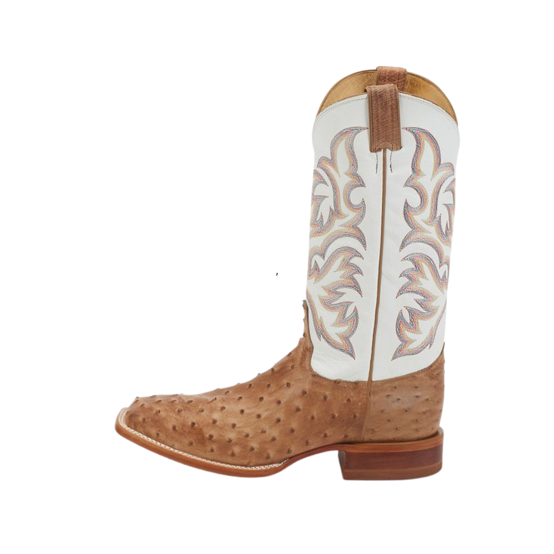 Justin Men's Pascoe Ostrich Square Tan Boots
