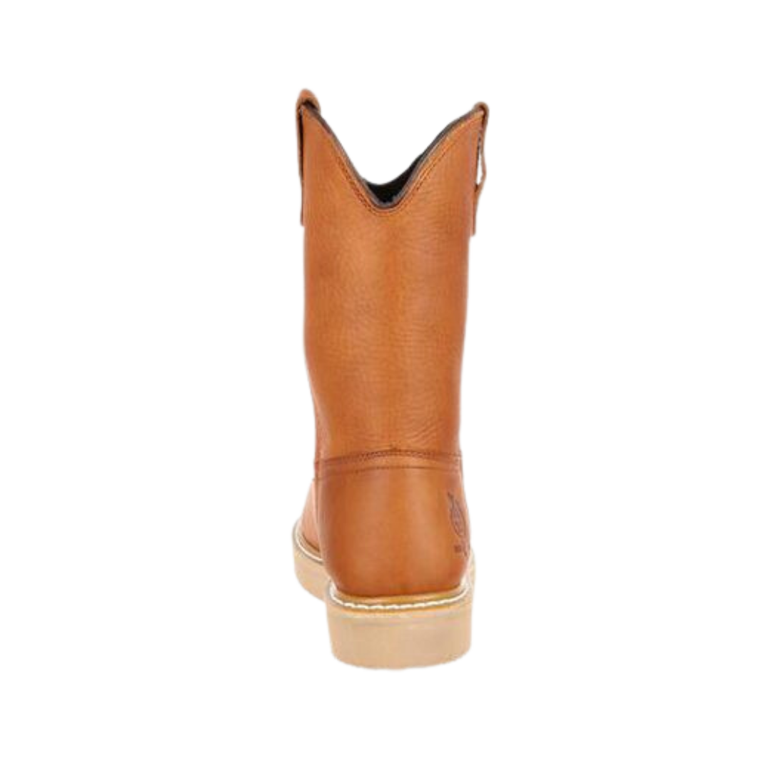 Georgia Boot Men's Wedge Work Wellington Barracuda Gold Boots