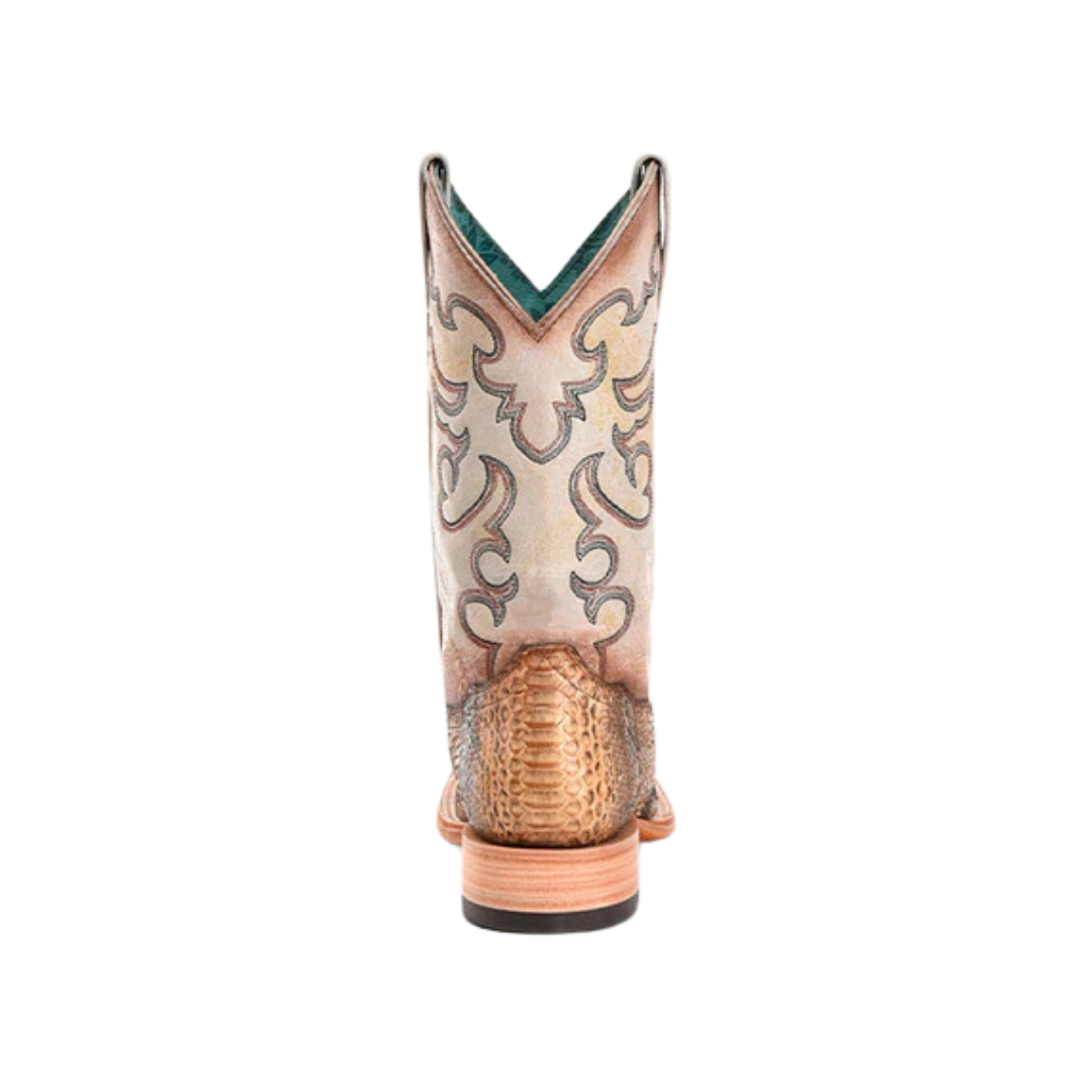 Corral Women's Embroidery Beige Python Taupe Boots